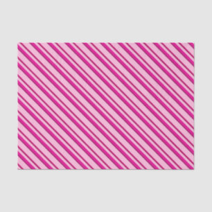Papel De Seda Tiras de canas doces em rosa-menta