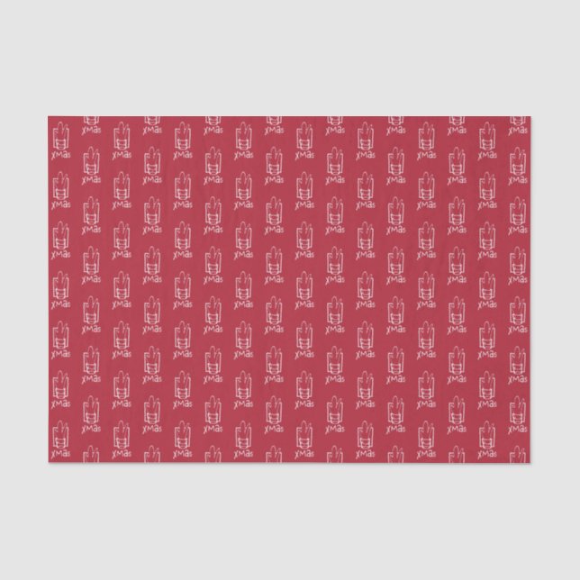 Papel De Seda Tiros de Natal (Frente )