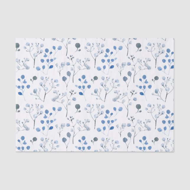 Papel De Seda Tissue Paper (25cm x 38cm) - Winter Pattern (Frente )