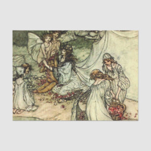 Papel De Seda “Titania”, a fada de Shakespeare por Arthur Rackha