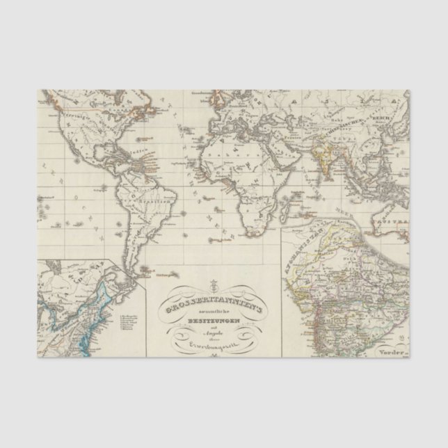 Papel De Seda Todo do Reino Unido (Frente )