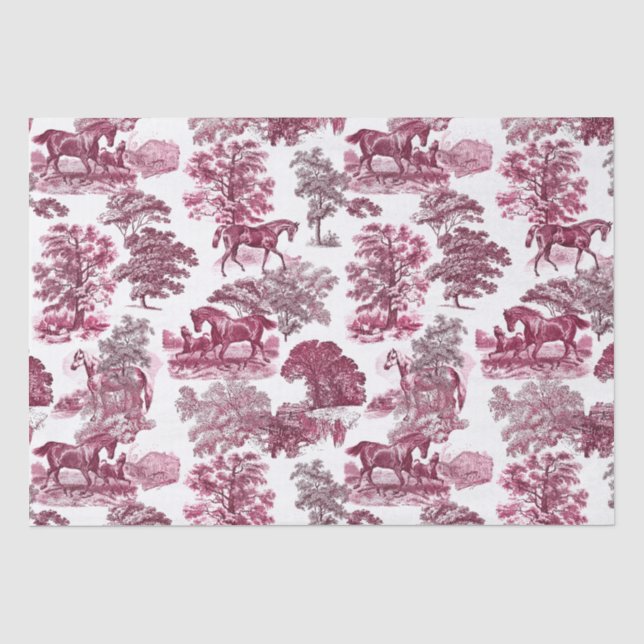 Papel De Seda Toil Clássico Russo Magenta Magenta (Frente )