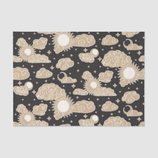 Papel De Seda Toile de Gravura Celestial (Coroa Solar)