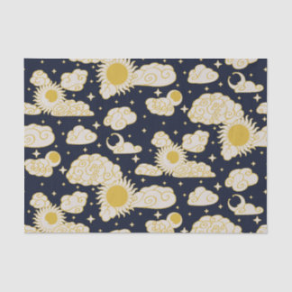 Papel De Seda Toile de Gravura Celestial (Lareira da Meia-Noite)