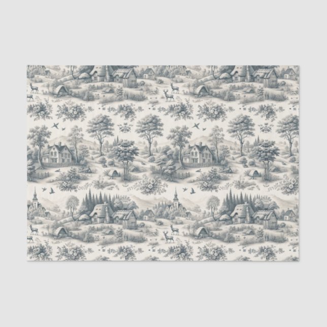 Papel De Seda Toile de Jouy Countryside Paper | Elegante (Frente )