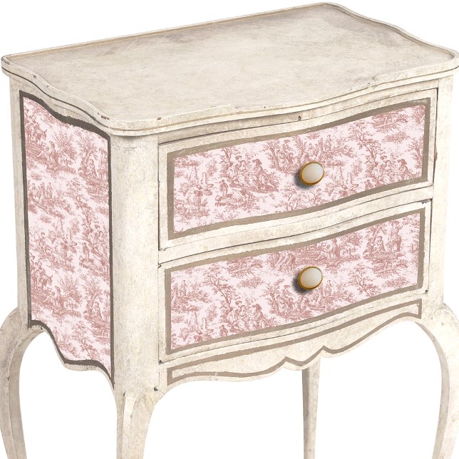 Papel De Seda Tóile de jouy floral castanho-claro-vivo (Criador carregado)