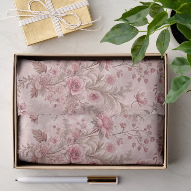 Papel De Seda Toile Francesa Pastel (Presente)