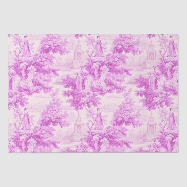 Papel De Seda Tóile rosa de felicidade (Frente )