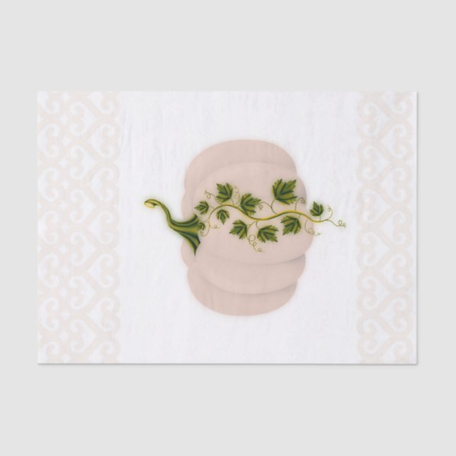 Papel De Seda Tom Rosa Abóbora Chuveiro de Noiva de Outono (Frente )