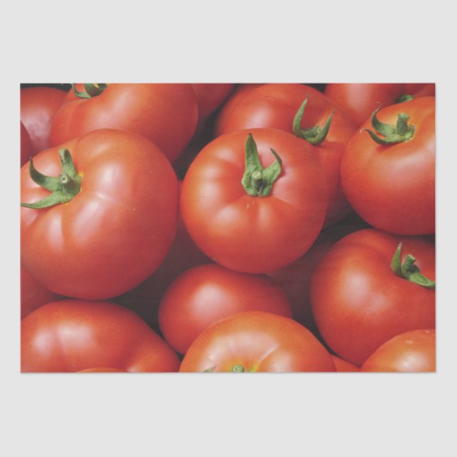 Papel De Seda Tomates Ripes - Vermelho Brilhante, Fresco (Frente )