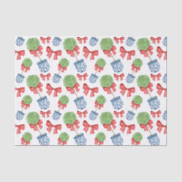 Papel De Seda Topiário do Arco Vermelho da Watercolor Chinoiseri