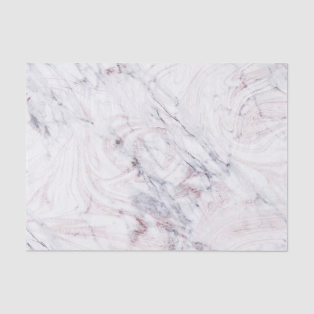 Papel De Seda Toque de Mármore Cinza e Branco Rosa Suave Tendênc (Frente )
