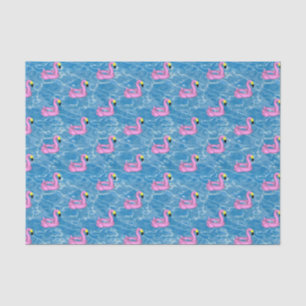 Papel De Seda Toque de piscina de flamingos