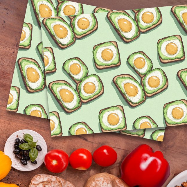Papel De Seda Torrada de Abacate Brunch (Criador carregado)