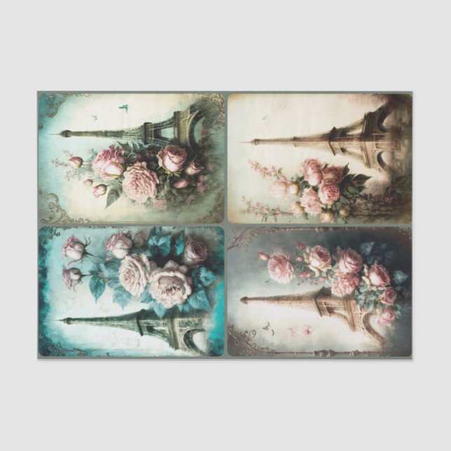 Papel De Seda Torre Eiffel (Frente )