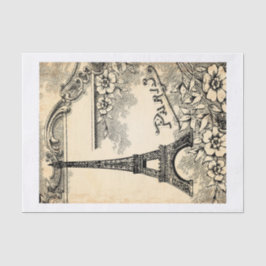 Papel De Seda Torre Eiffel e Impressão da palavra "Paris"