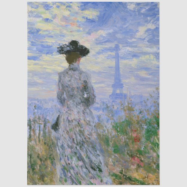Papel De Seda Torre Eiffel Impressionista Decoupage (Frente )
