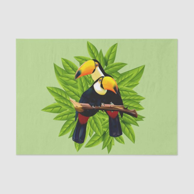 Papel De Seda Toucan Duo Green (Frente )