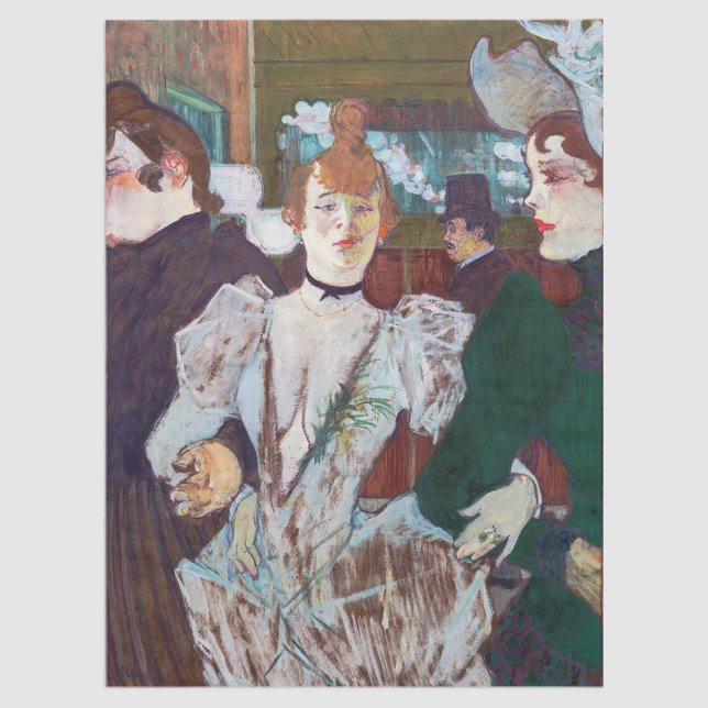 Papel De Seda Toulouse-Lautrec - La Goulue chegando ao Rouge (Criador carregado)