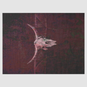 Papel De Seda Touro Crânio Oeste Castanho Vermelho Antigo Russo