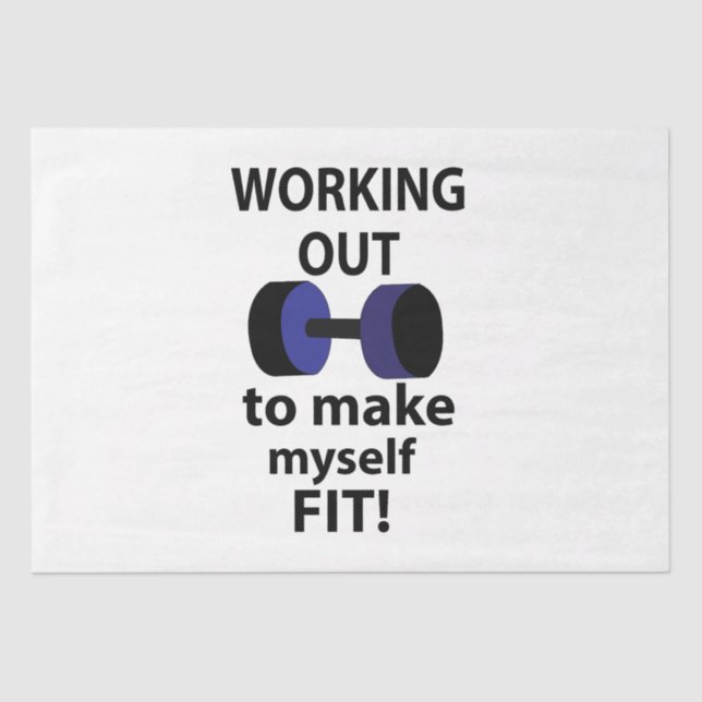 Papel De Seda Trabalhando Com Pesos De Workout Funcionando (Frente )