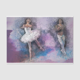 Papel De Seda Trabalho de arte Balé Dance 22 Decoupage