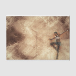 Papel De Seda Trabalho de arte Moça Dança 23 Desligamento