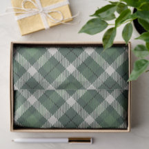 Traditional plaid in shades of  green