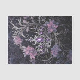 Papel De Seda Traga a Coroa Lilac A Jeweled