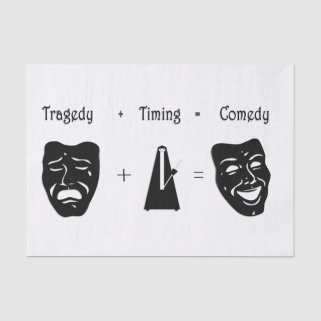 Papel De Seda Tragédia + Timing Igual ao Teatro de Comédia (Frente )