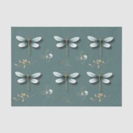 Papel De Seda Traição de Dragões Azuis com Trigo