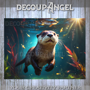 Papel De Seda Traidor jogador do Oceano - Decoupage -