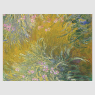 Papel De Seda Trajeto da pintura de Monet do vintage através da