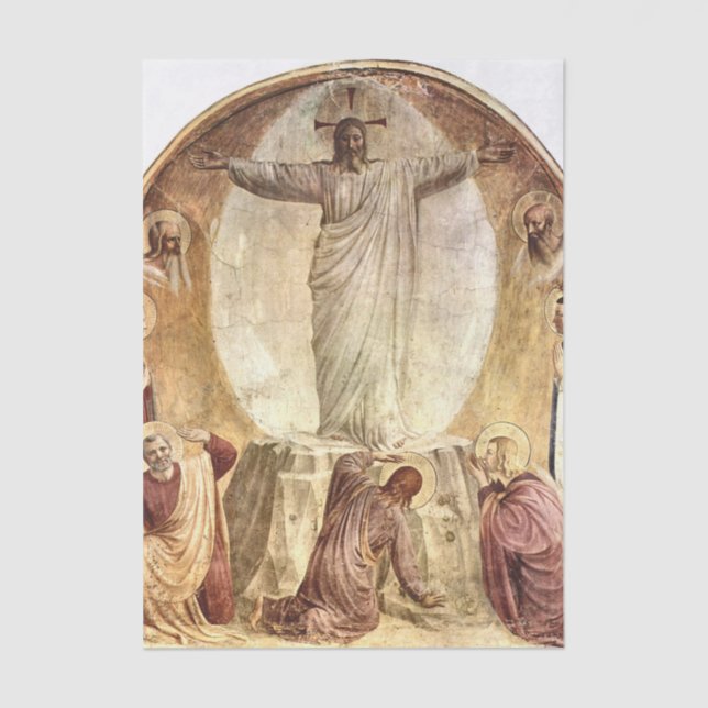 Papel De Seda Transfiguração do Cristo por Fra Angélico (Frente )