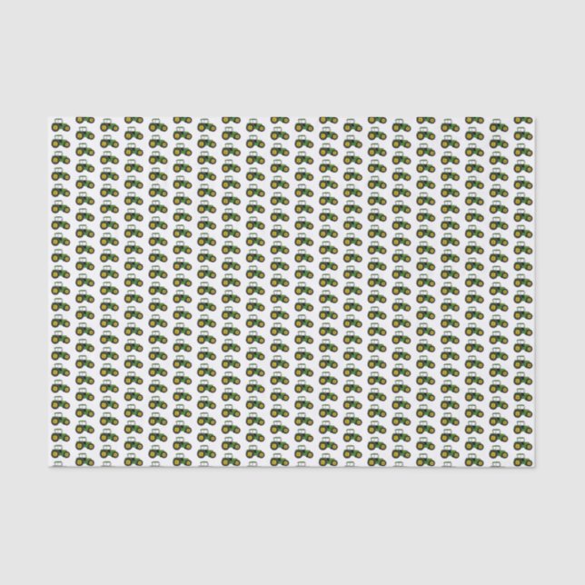 Papel De Seda Tratores Verdes (Frente )