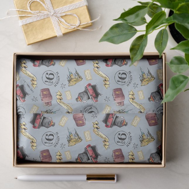 Papel De Seda Travel To HOGWARTS™ Pattern (Presente)