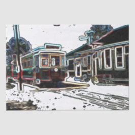 Papel De Seda TRC Neon Streetcar em stard Paper