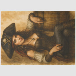 Papel De Seda Treasurebound – Fantasia de Pin-Up Pirata Gótica D