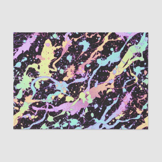 Papel De Seda trecho de tinta do arco-íris extremo: (Frente )