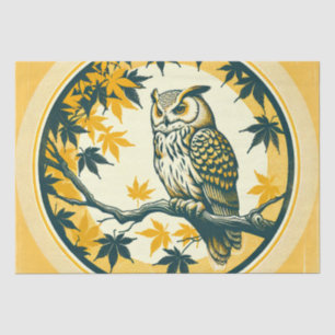 Papel De Seda Tree Earth Day, amantes da Coruja