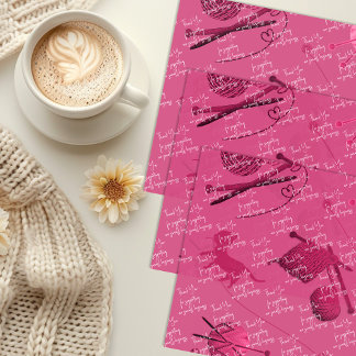 Papel De Seda Treinamento de negócios Obrigado Mensagem Rosa