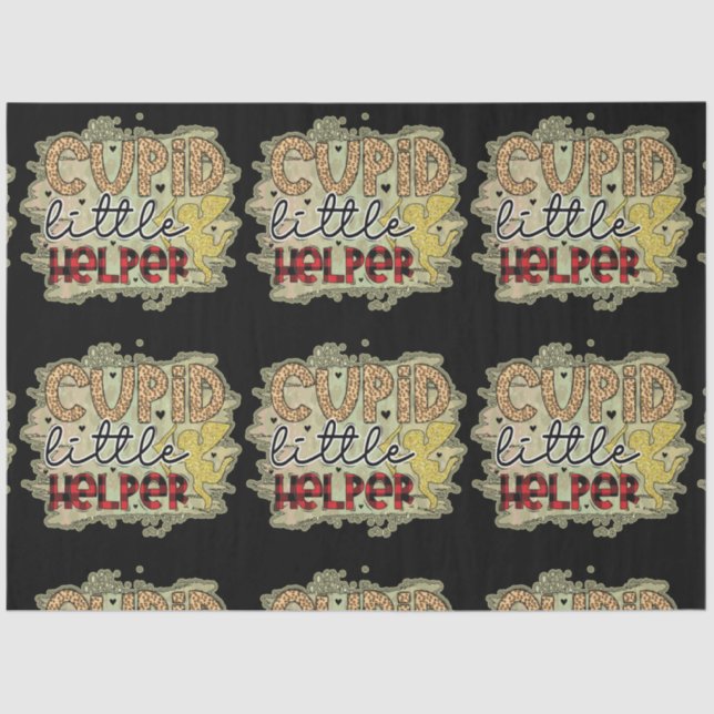 Papel De Seda Trendy Cupid Dia de os namorados (Frente )