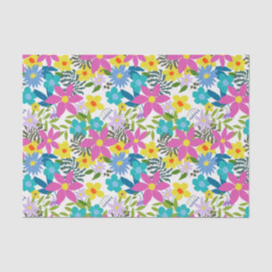 Papel De Seda Trendy floral tropical"