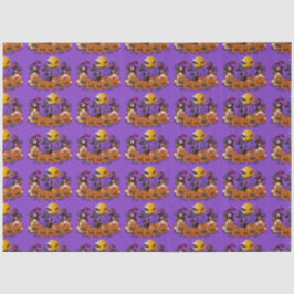 Papel De Seda Trendy Happy Halloween Purple Gnomo