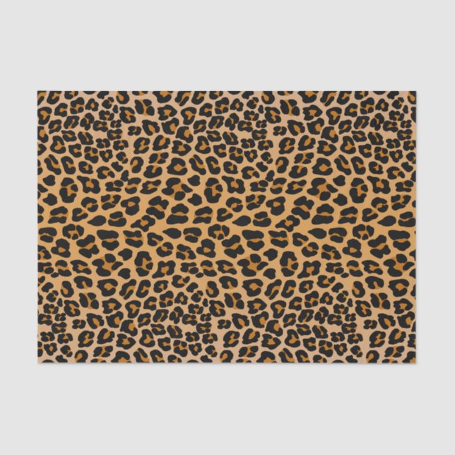 Papel De Seda Trendy leopardo padrão (Frente )