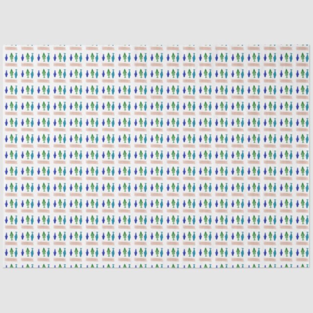 Papel De Seda Trendy Modern Fish Standard (Frente )