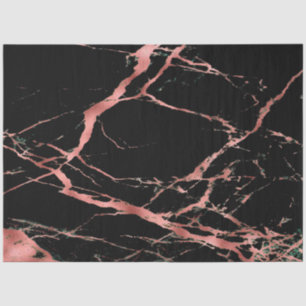 Papel De Seda Trendy Pink Black Marble Modern