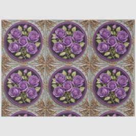Papel De Seda Trendy Purple Rosas BeauLinda coleção
