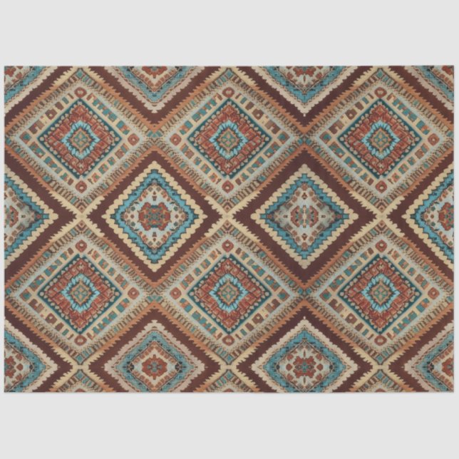 Papel De Seda Trendy Turco - Bela Coleção de Padrões Antigos (Frente )