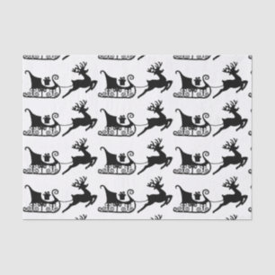 Papel De Seda Trenó do Natal